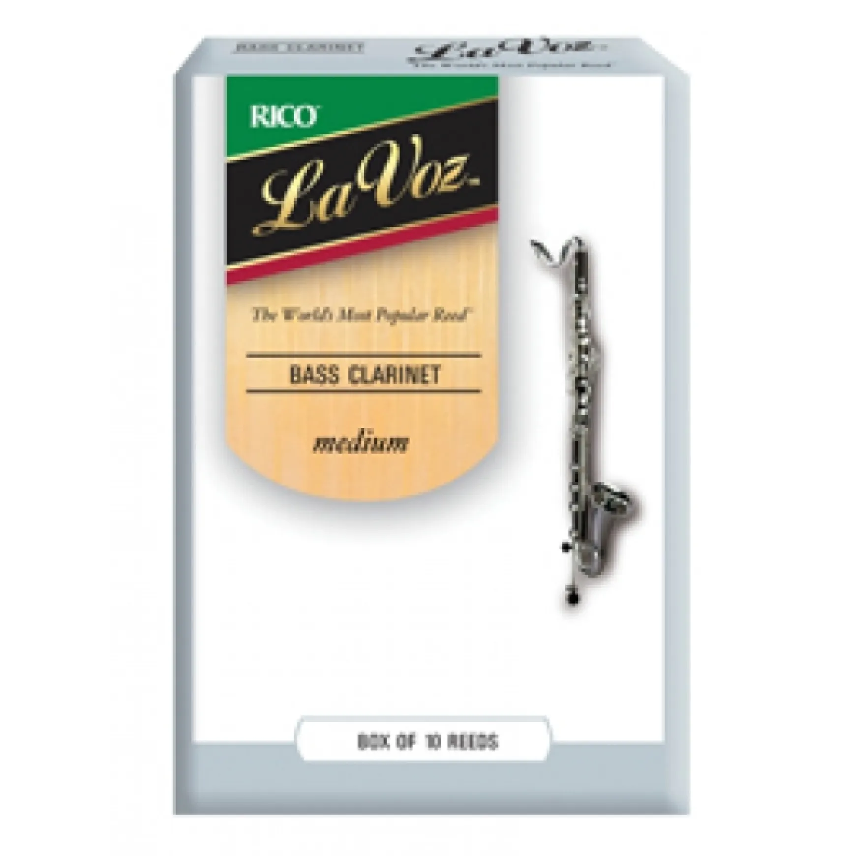 Rico La Voz Bass-Klarinette M 10er Box REC10MD