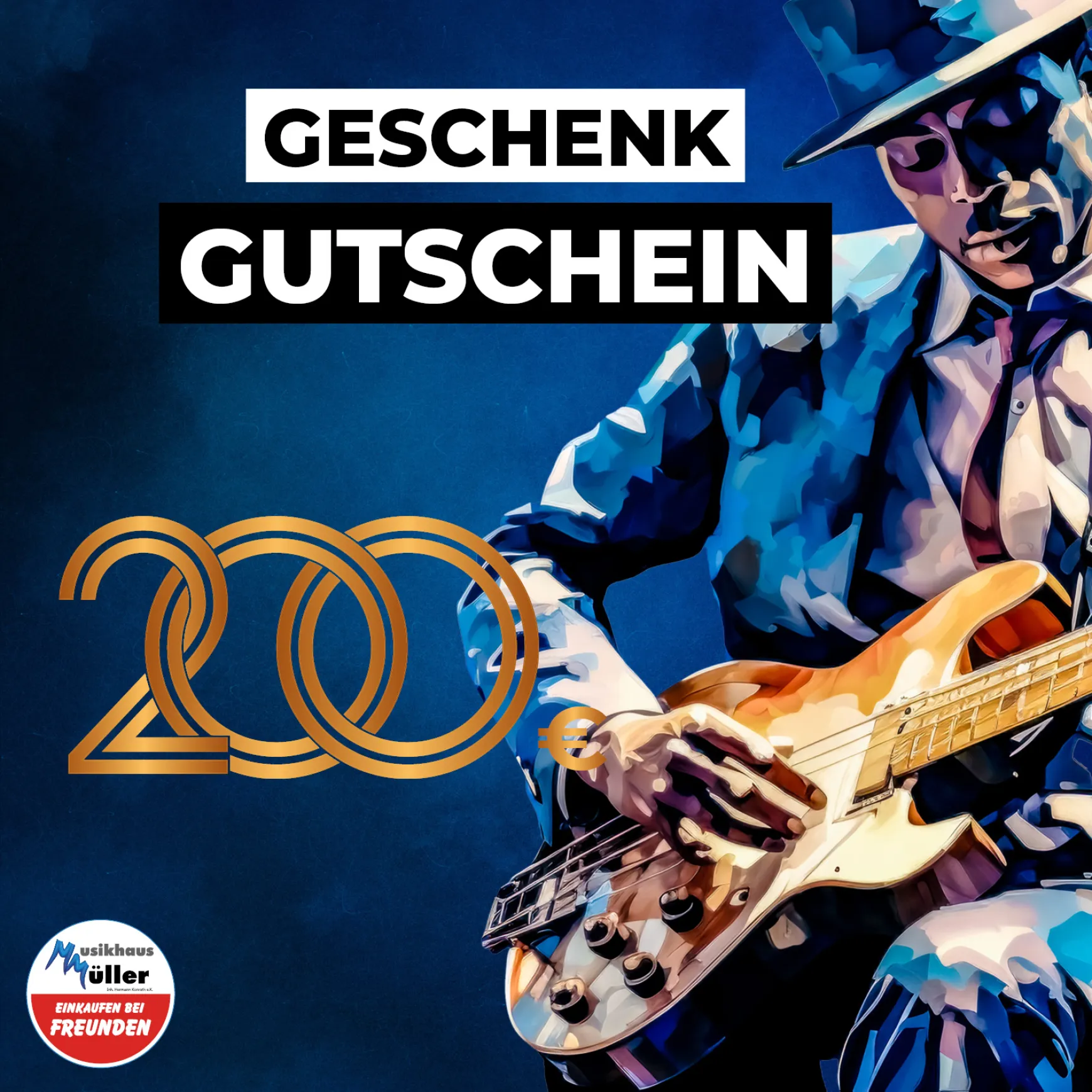 Musikhaus Müller Warengutschein 200 Euro