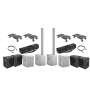 LD Systems MAUI 44 G2 Power Bundle Set weiß mit Taschen und Rollbrettern