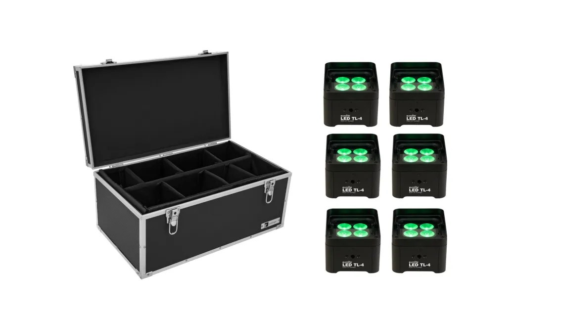 Eurolite Set 6x LED TL-4 Trusslight + Case