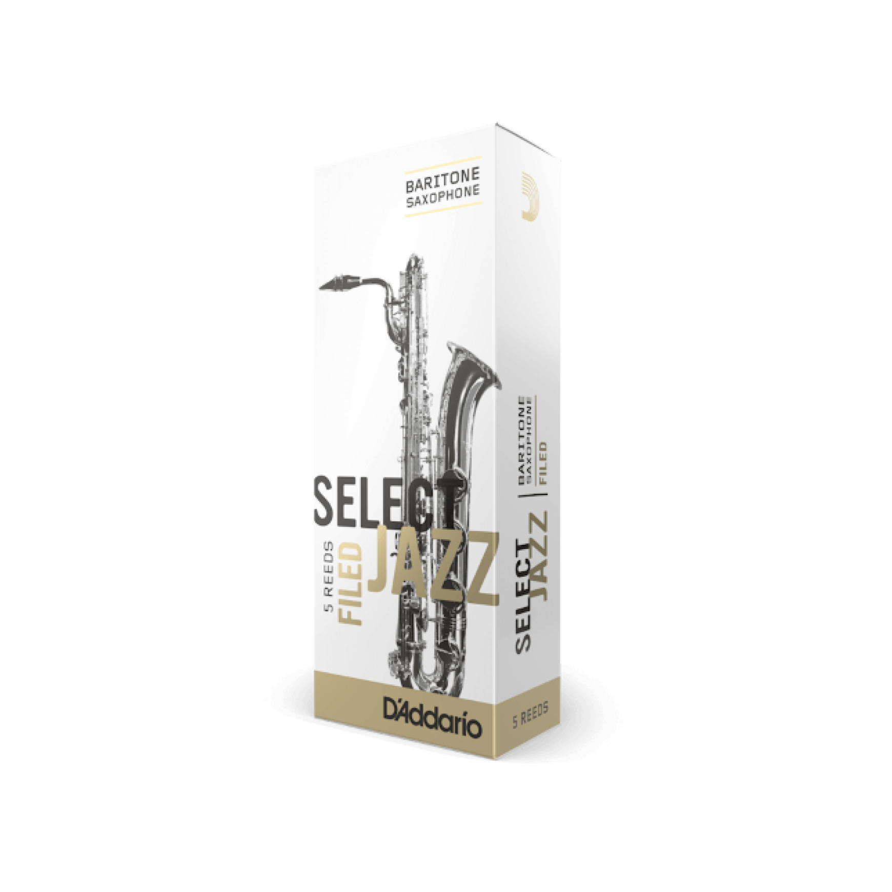 Rico Select Jazz Bariton-Sax 3M Filed 5er Box RSF05BSX3