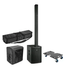 LD Systems MAUI 44 G2 Bundle Set schwarz mit Taschen und Rollbrett