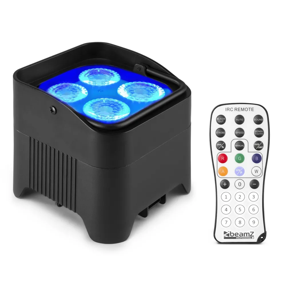 beamZ BBP94W Batterie-Scheinwerfer PAR 4 x 12W WDMX