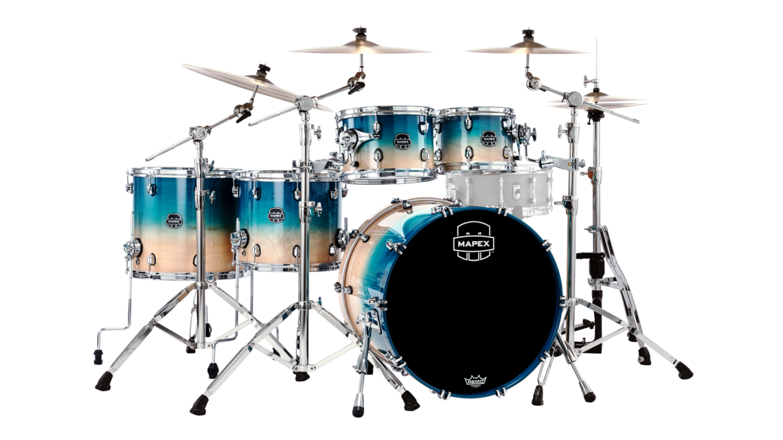 Mapex Saturn Stage+ Shellset Aqua Fade UQ