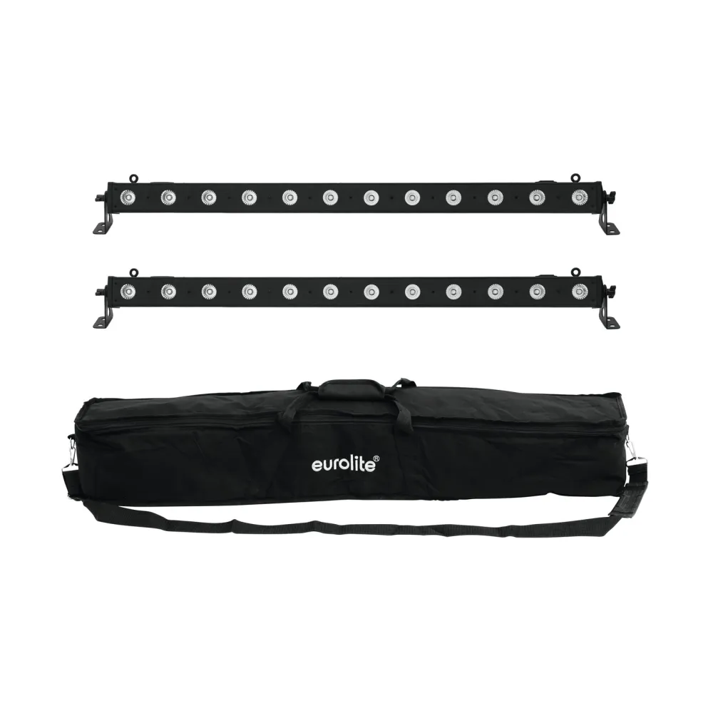 Eurolite Set 2x LED BAR-12 QCL RGBA + Soft-Bag