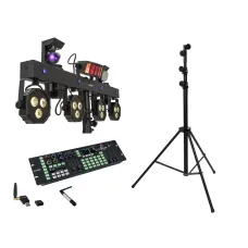 Eurolite Set LED KLS Scan Next FX Kompakt-Lichtset + Controller + Stativ 