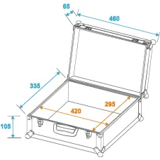 Roadinger Universal-Koffer-Case FOAM, schwarz
