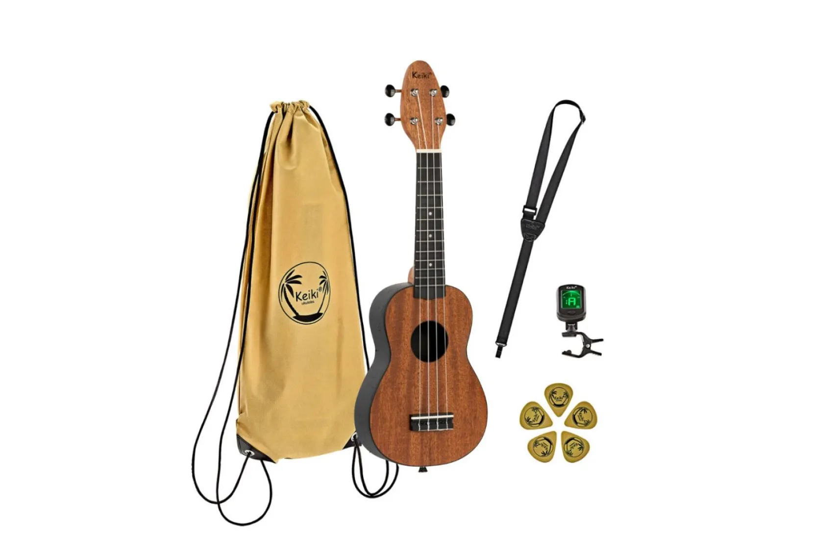 Ortega Keiki K2-MAH-L Ukulele Set für Linkshänder