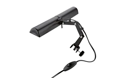 K&M 122/6 Notenpult-Doppelleuchte - schwarz
