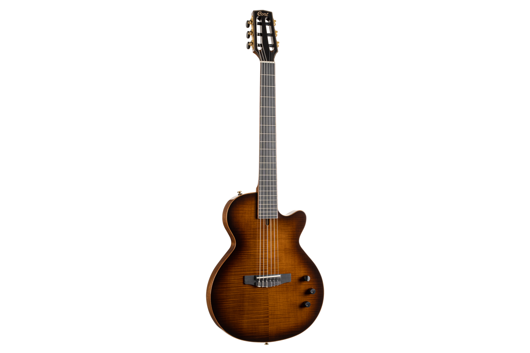 CORT Sunset Nylectric DLX E-Gitarre TAB Preamp Gigbag