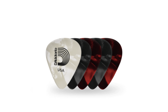 Daddario Pearl Celluloid-Plektren 25er-Packung