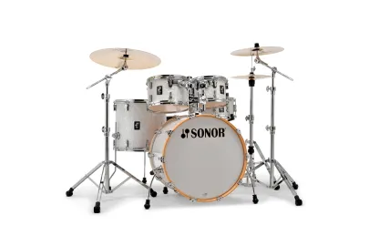 Sonor AQ2 Stage Set White Pearl Bundle inkl. Hardware-Set und Hocker