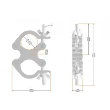 Global Truss 5025 Slim Swivel Coupler 30mm