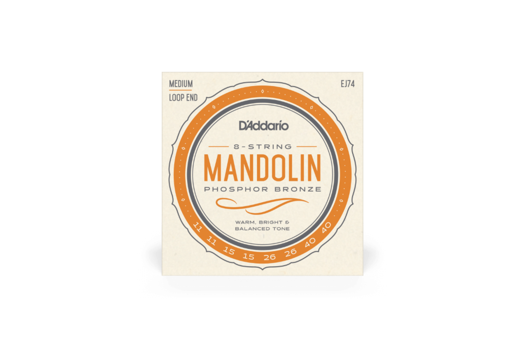 Daddario EJ74 Mandolinen Saiten Phosphor Bronze