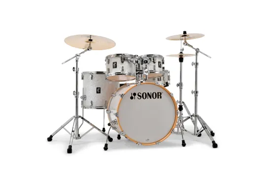 Sonor AQ2 Stage Set White Pearl Bundle inkl. Hardware-Set und Hocker
