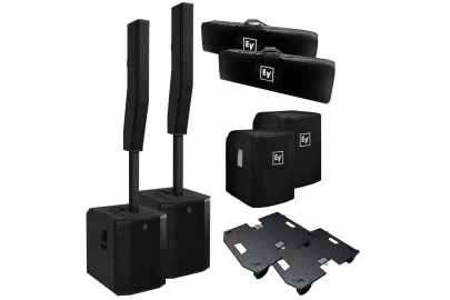 EV Evolve 90 Stereo Bundle Set schwarz mit Rollbrettern