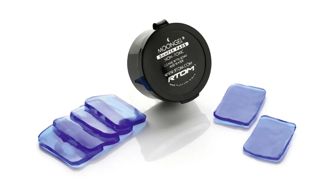 RTOM Moongel Damper Pads Dämpfer Set für Snare/Toms