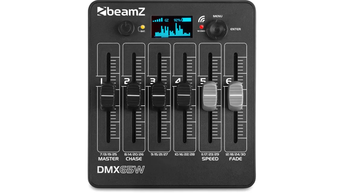 beamZ DMX65W Kabelloser batteriebetriebener DMX-Contror