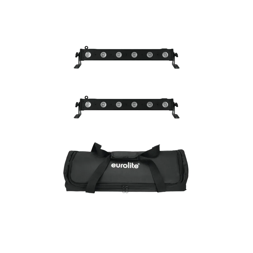 Eurolite Set 2x LED BAR-6 QCL RGBA + Soft-Bag