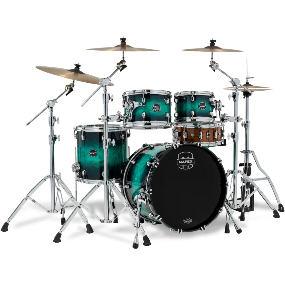 Mapex Saturn VI Fusion Shellset Marine Teal Burst