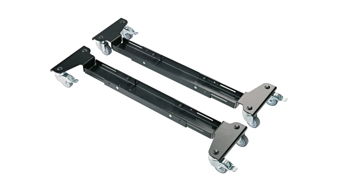 K&M 18806 Rollschlitten für Keyboardständer schwarz