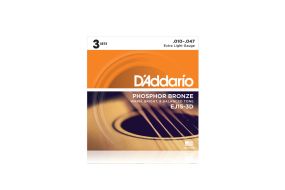 Daddario EJ15-3D Saiten für Westerngitarre 3-er Set