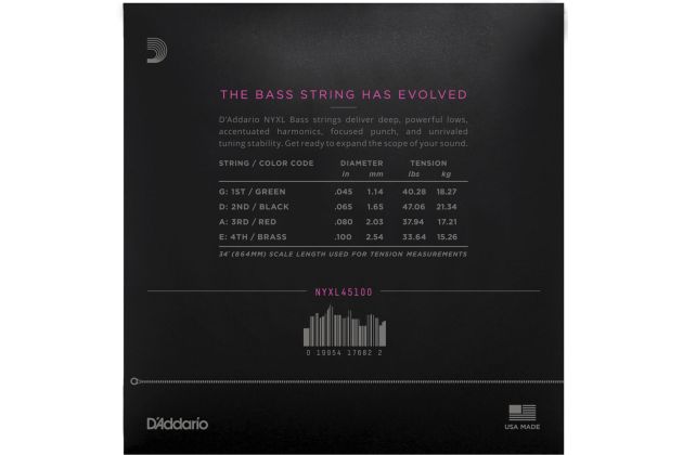 Daddario NYXL45100 Bass Set