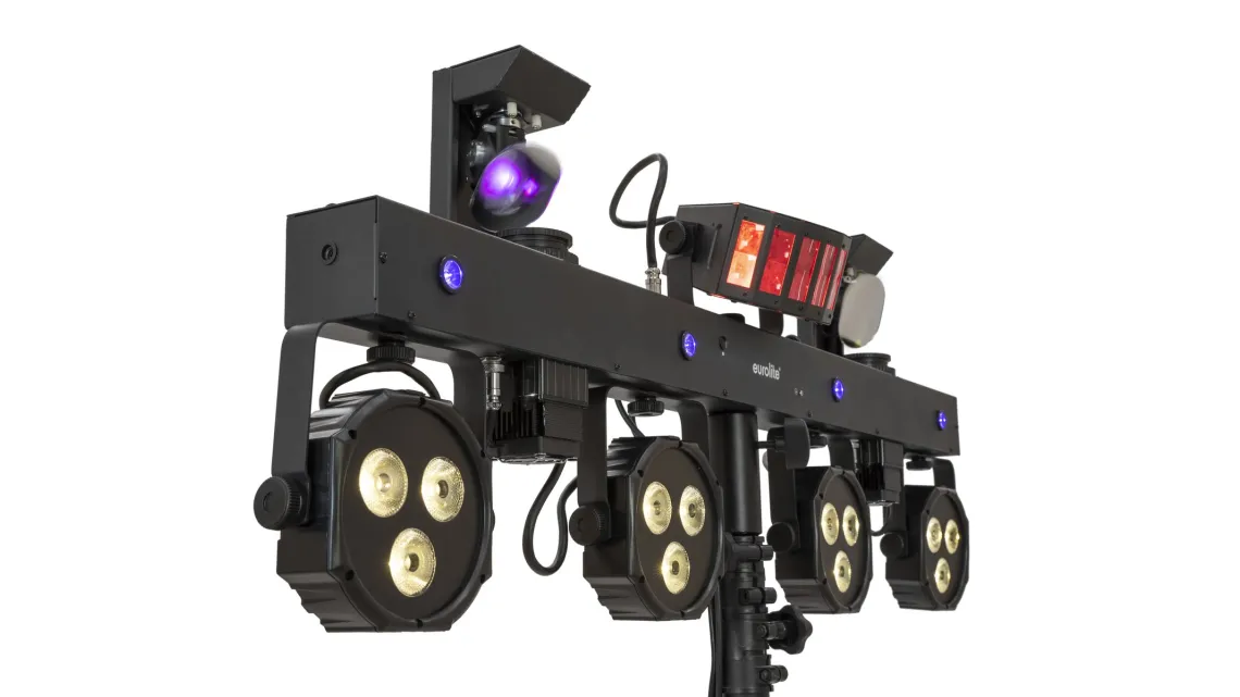 Eurolite Set LED KLS Scan Next FX Kompakt-Lichtset + Controller + Stativ 