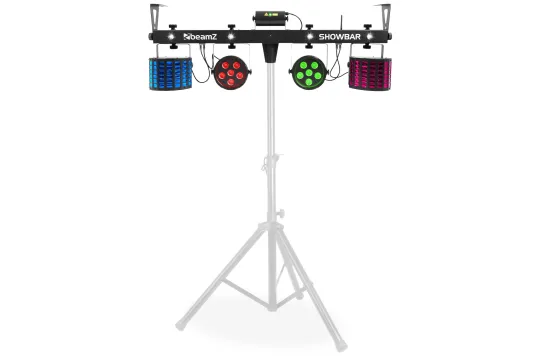 beamZ SHOWBAR 2xPAR, 2xButterfly und R/G Laser DMX ICR