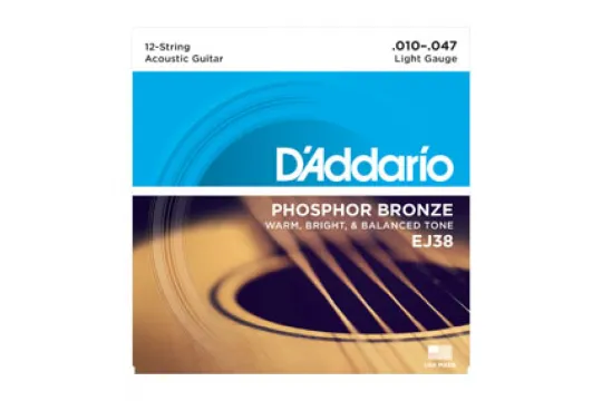 Daddario EJ38 Saiten für 12-Saiter Akustikgitarre