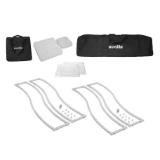 Eurolite 2x Stage Stand 150cm geschwungen+Cover &Tasche
