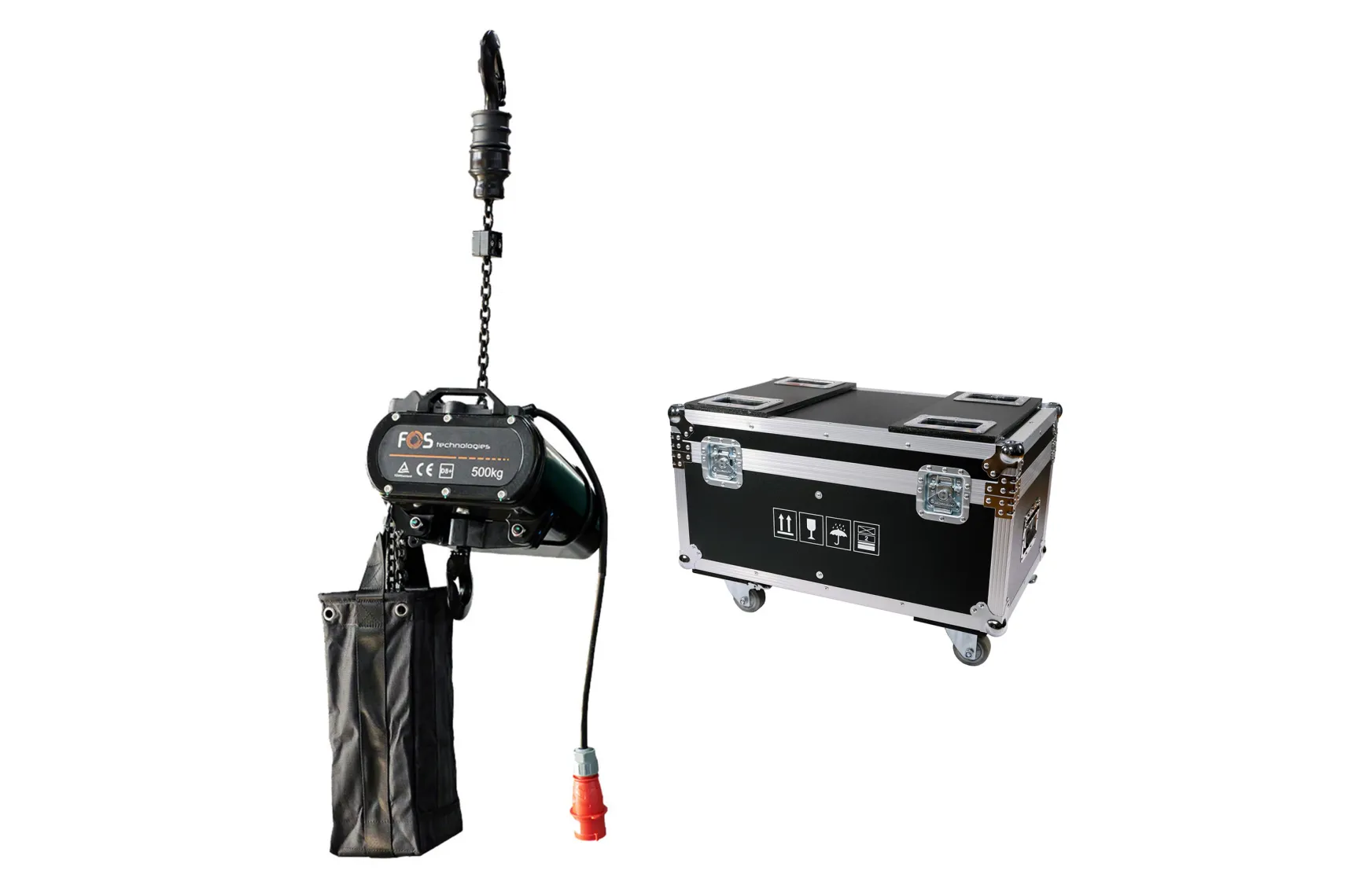 FOS Kyra 500 D8+ Motorkettenzug Case Bundle Set