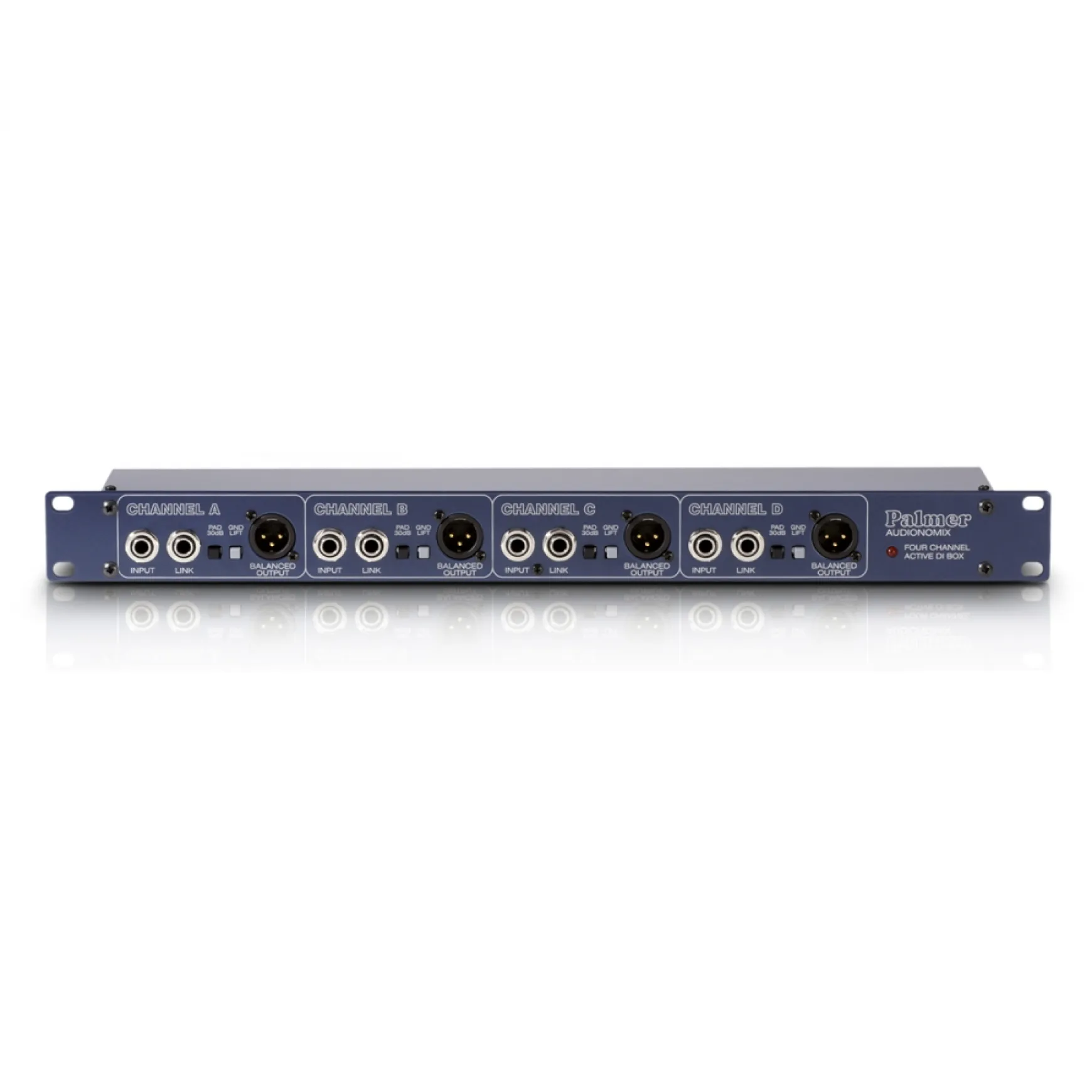 Palmer PAN 03 Aktive 4-Fach DI-Box 19"
