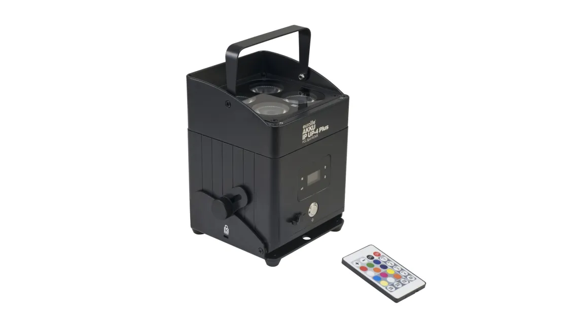 Eurolite Set 4x AKKU IP UP-4 Plus HCL Spot WDMX + Case