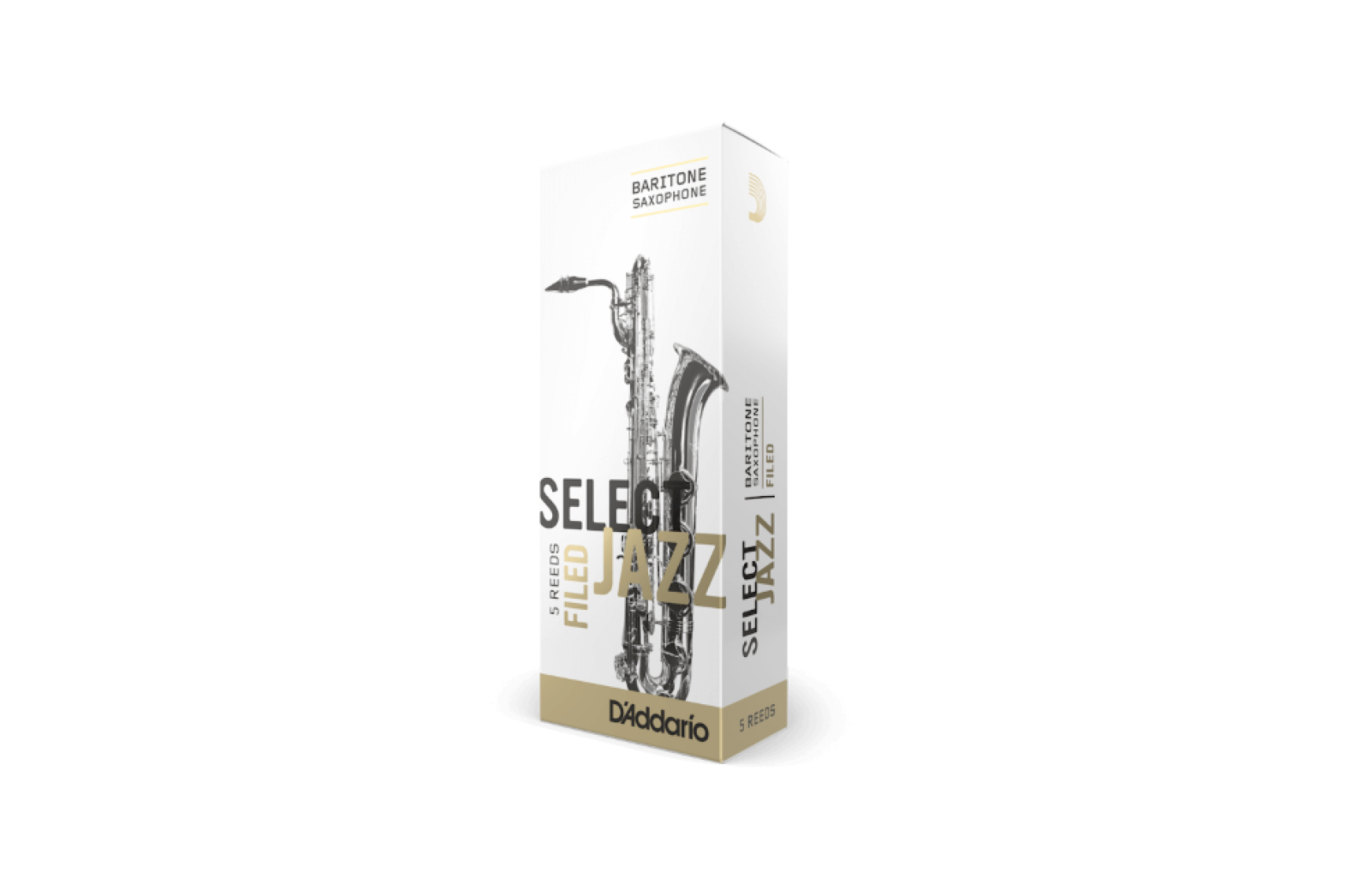 Rico Select Jazz Bariton-Sax 3M Filed 5er Box RSF05BSX3