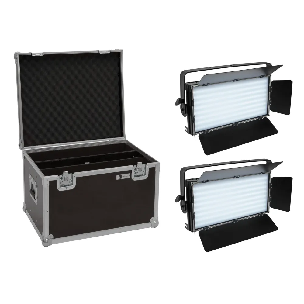 Eurolite Set 2x LED PLL-480 QCL Panel + Case