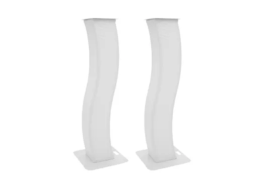 Eurolite 2x Stage Stand 150cm geschwungen+Cover &Tasche