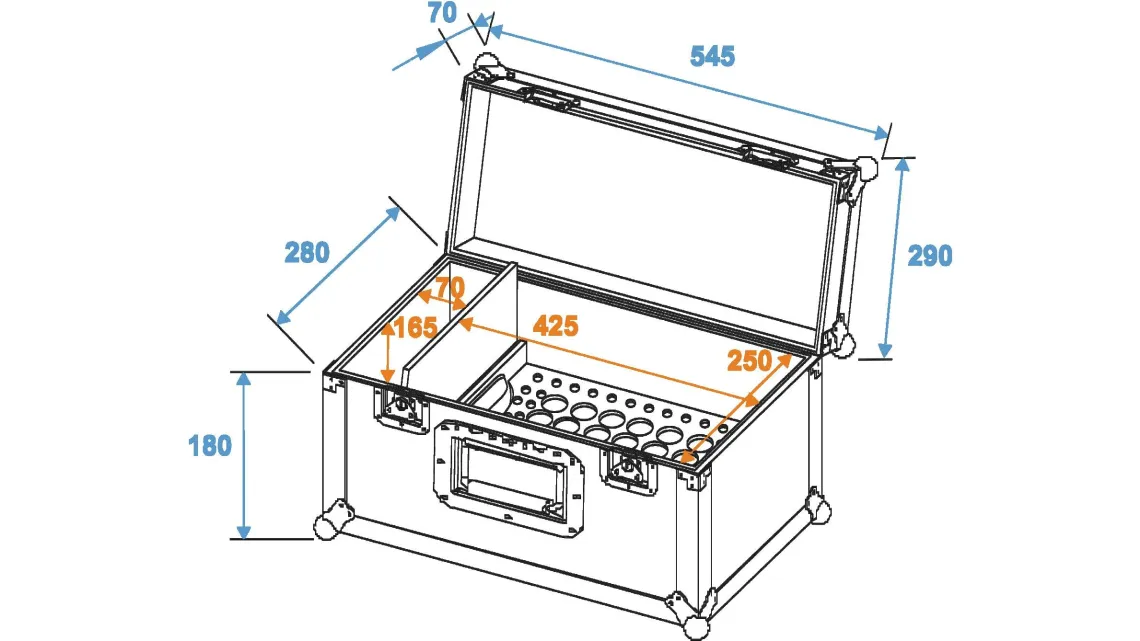 Roadinger Universal-Konus-Adapter Case UKAC-50