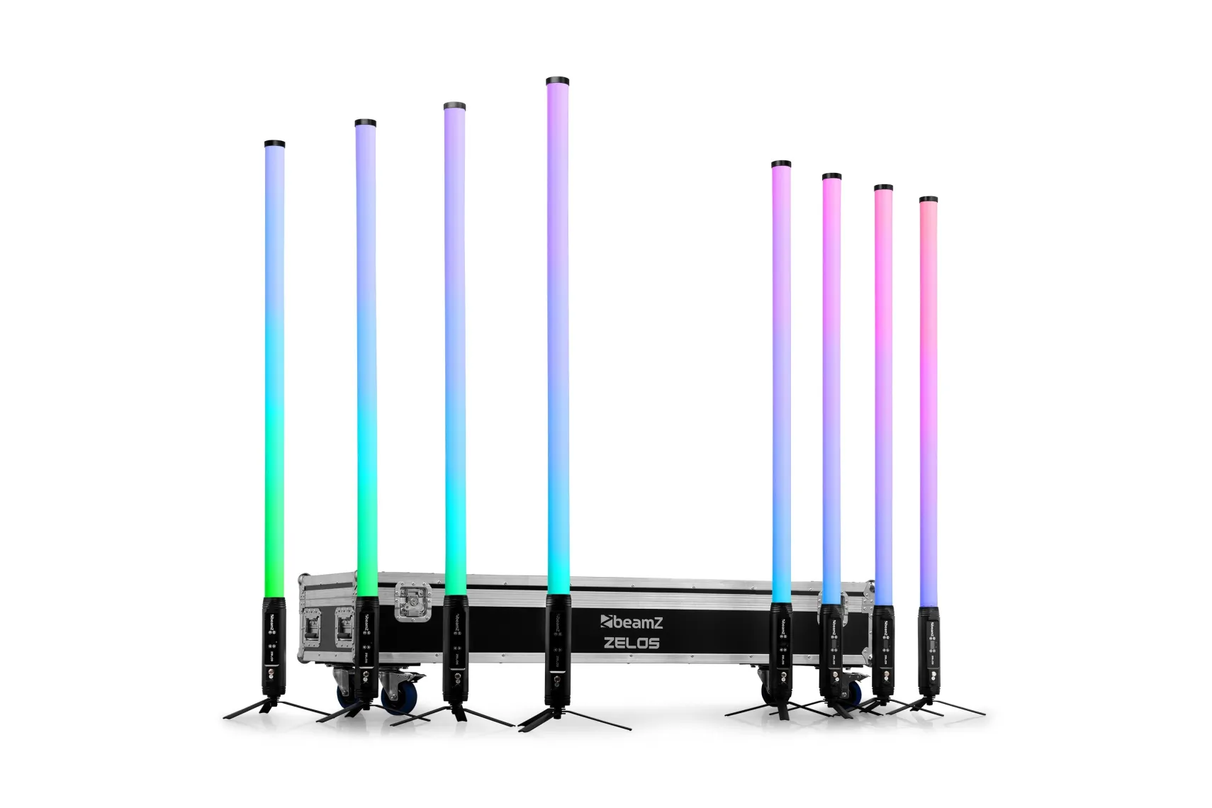 beamZ Zelos LED Tube Set RGBW in/outdoor, 8er Set