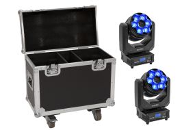 Eurolite Set 2 LED TMH-H240 Beam/Wash/Flowereffekt+Case
