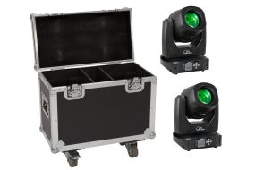 Eurolite Set 2x LED TMH-B90 + Case mit Rollen