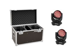 Eurolite Set 2x LED TMH-X4 Moving-Head Wash Zoom + Case 