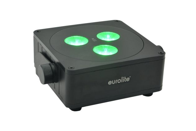 Eurolite Set 4x AKKU IP Flat Light 3 sw + Case