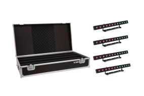 Eurolite Set 4x LED PIX-12 HCL Leiste + Case