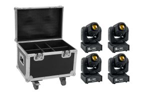 Eurolite Set 4x LED TMH-17 Spot + Case mit Rollen