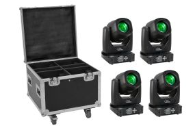 Eurolite Set 4x LED TMH-B90 + Case mit Rollen