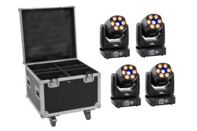 Eurolite Set 4x LED TMH-H90 + Case mit Rollen
