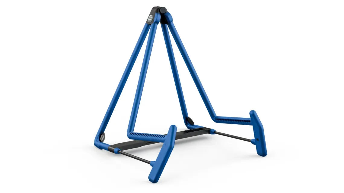 K&M 17580 A-Gitarrenständer Heli - blau