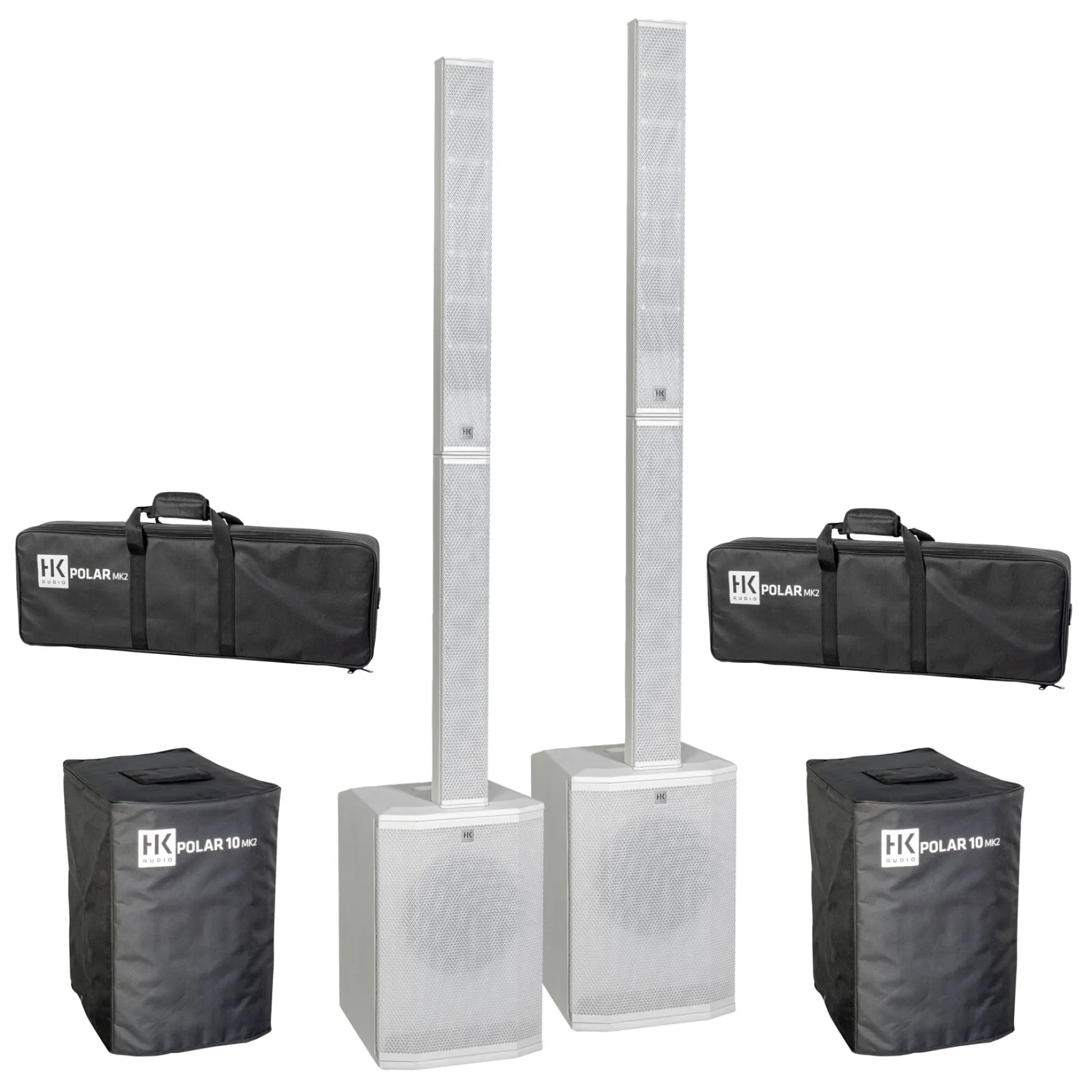 HK Audio Polar 10 MK2 Stereo Bundle Set weiß