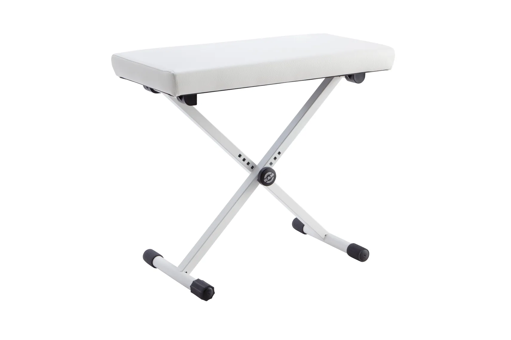 K&M 14077 Keyboardbank weiß